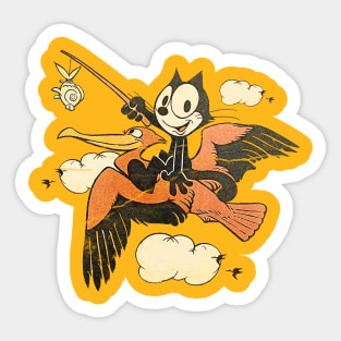 VINTAGE RETRO FELIX FISIHING Sticker